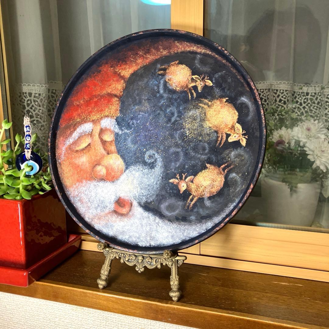 トールペイント作品♡ボビータカシマ♡Snoozing Santa Moon...