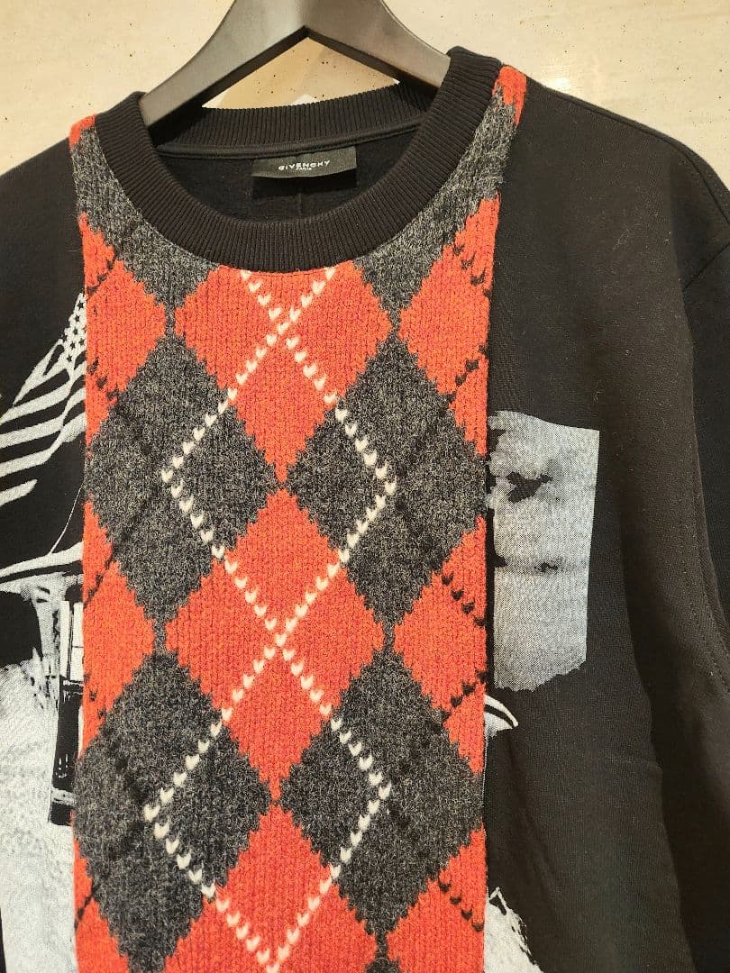【限定値下げ】GIVENCHY ジバンシィ ニット切り替えトレーナー