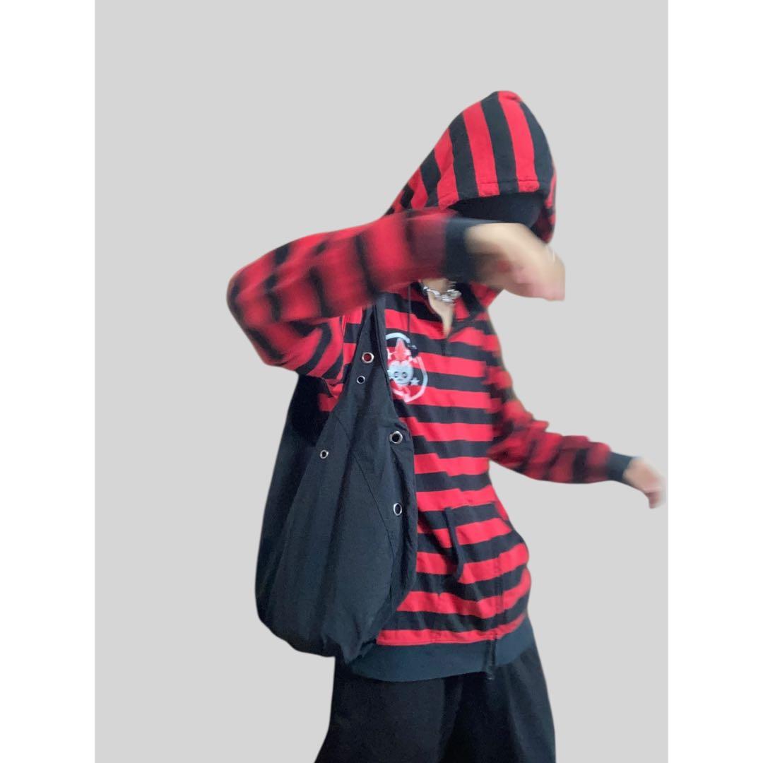 バッグ @zn EYELETS NYLON BAG (BLACK) 3085B