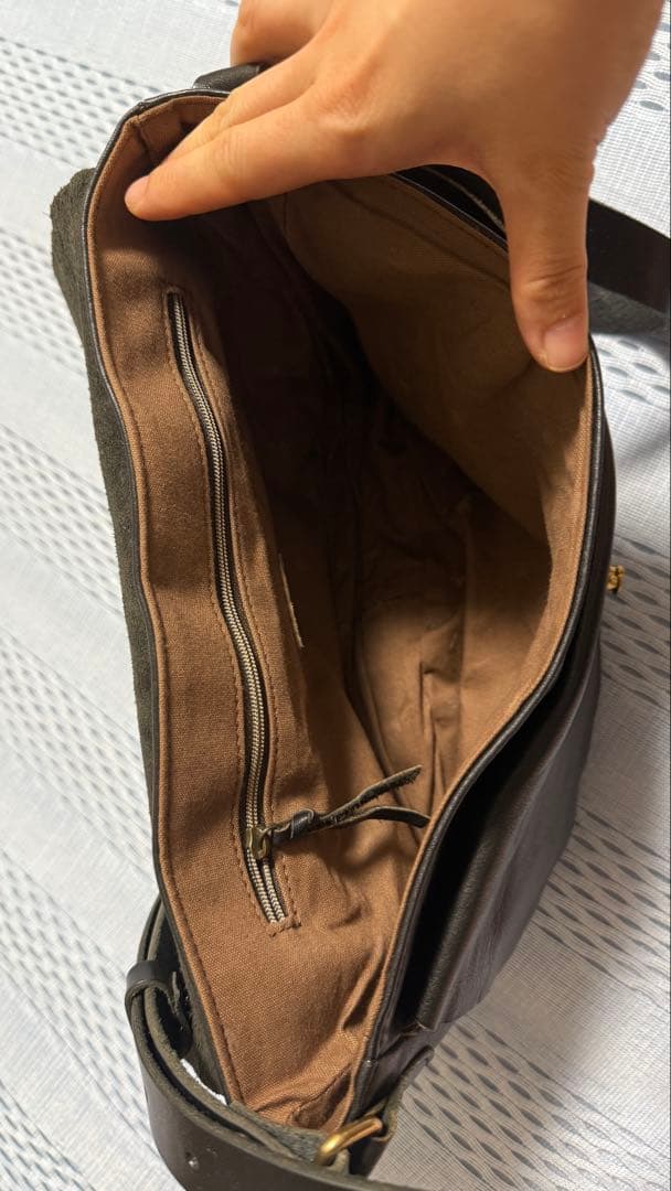 sot ハンドウォッシュレザー　ショルダーバッグ　黒