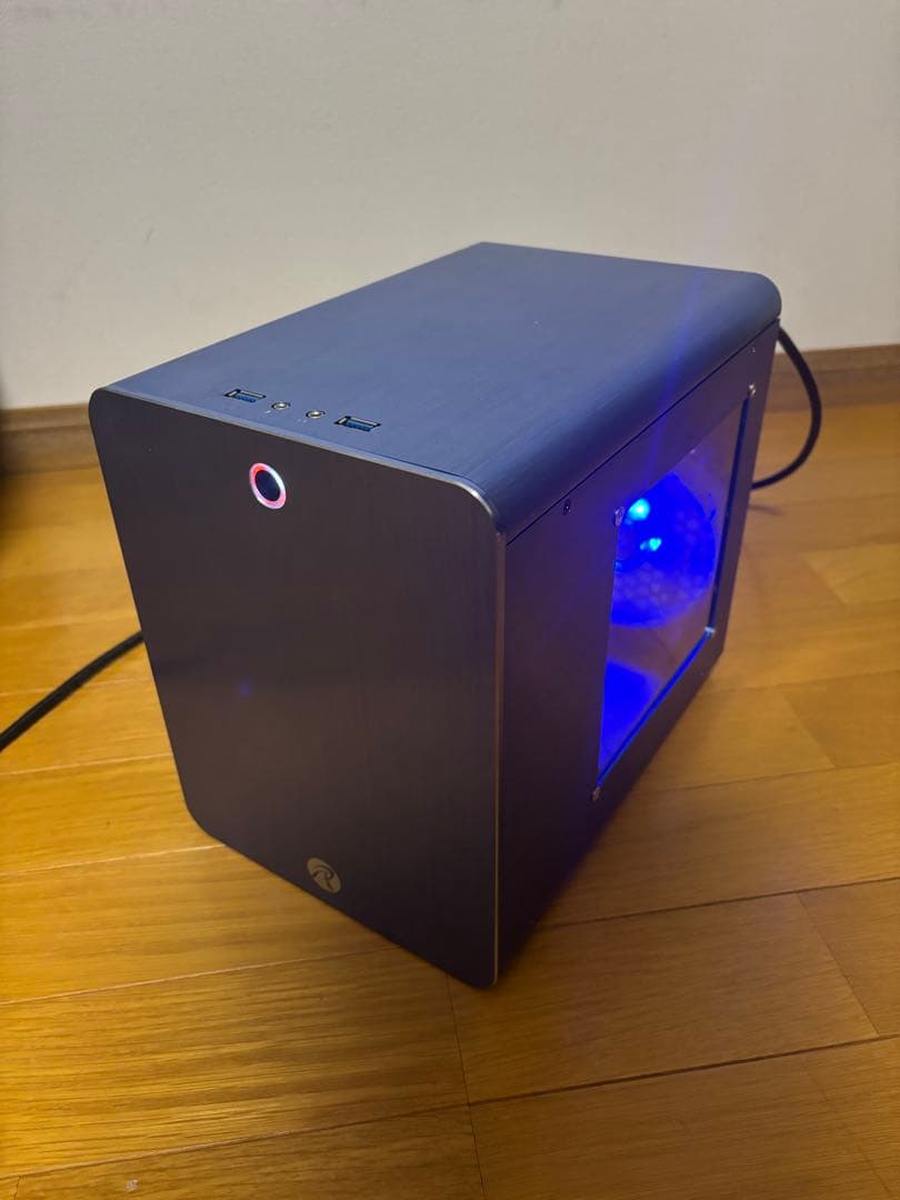 青くてコンパクト！自作ライトゲーミングPC！i7 SSDでサクサク！