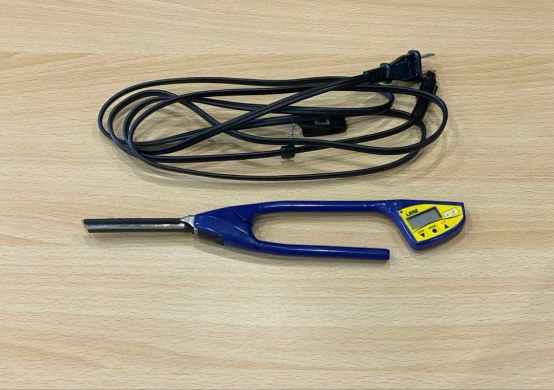 レンツアイロン　8ミリ角理容　櫛　コーム　本鼈甲　ベーク