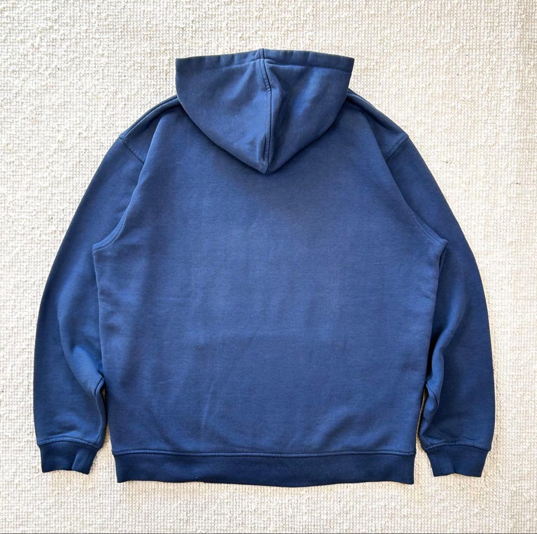 00s Independent パーカー バイカラー フーディー ネイビー L