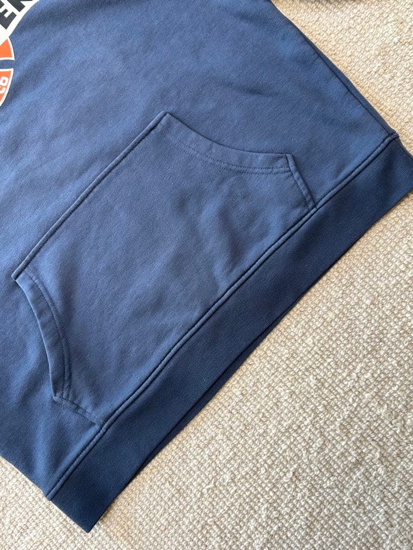 00s Independent パーカー バイカラー フーディー ネイビー L