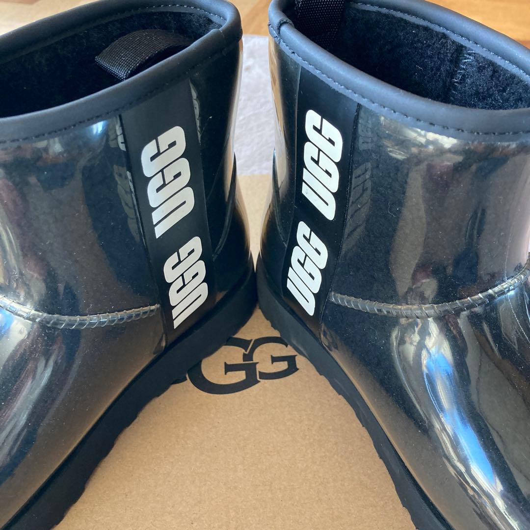 UGG ブラック レインブーツ ショート