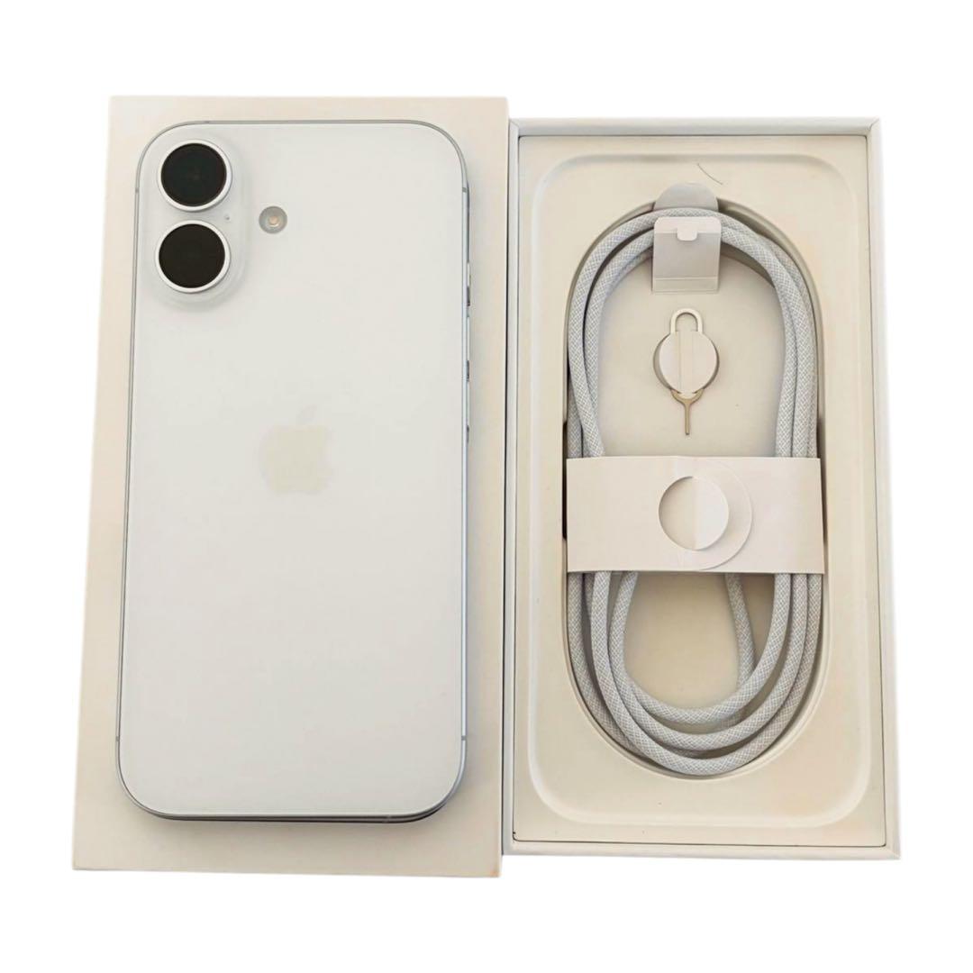 【美品】iPhone 16 128GB ホワイト SIMフリー
