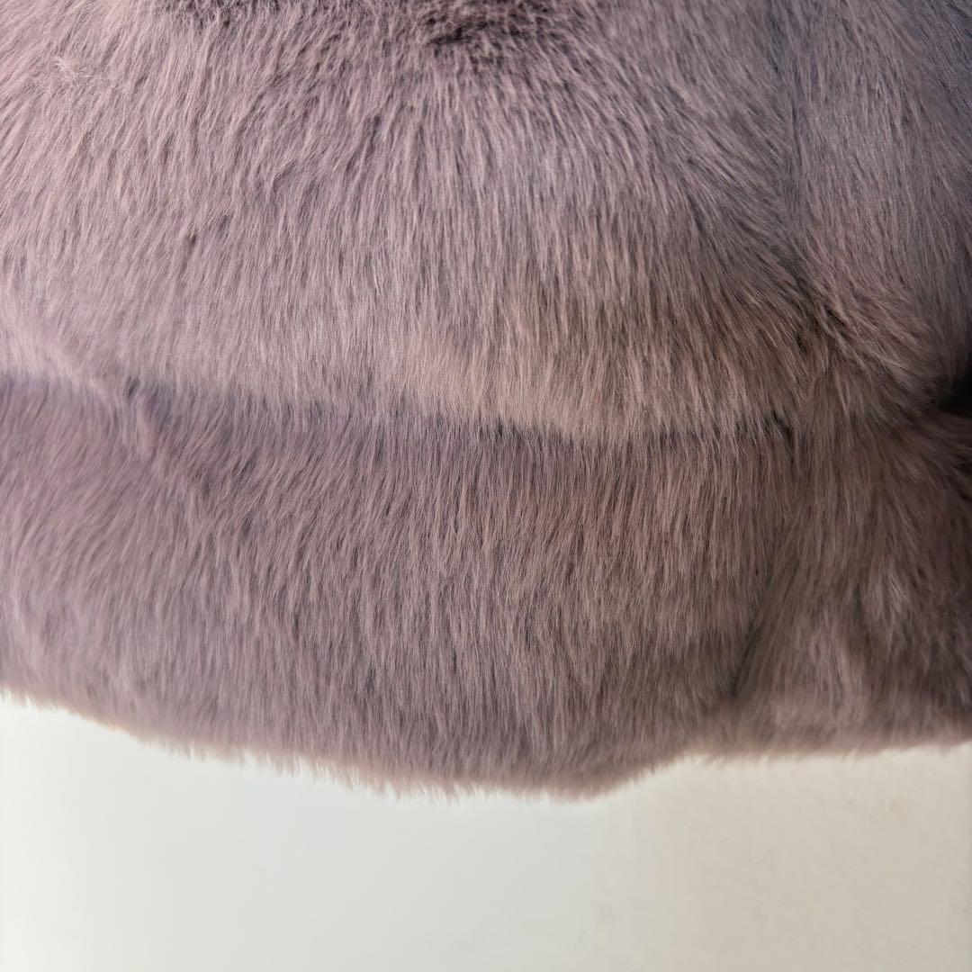 極美品 ヘルノ HERNO エコファー ダウンコート ダウンジャケット 42