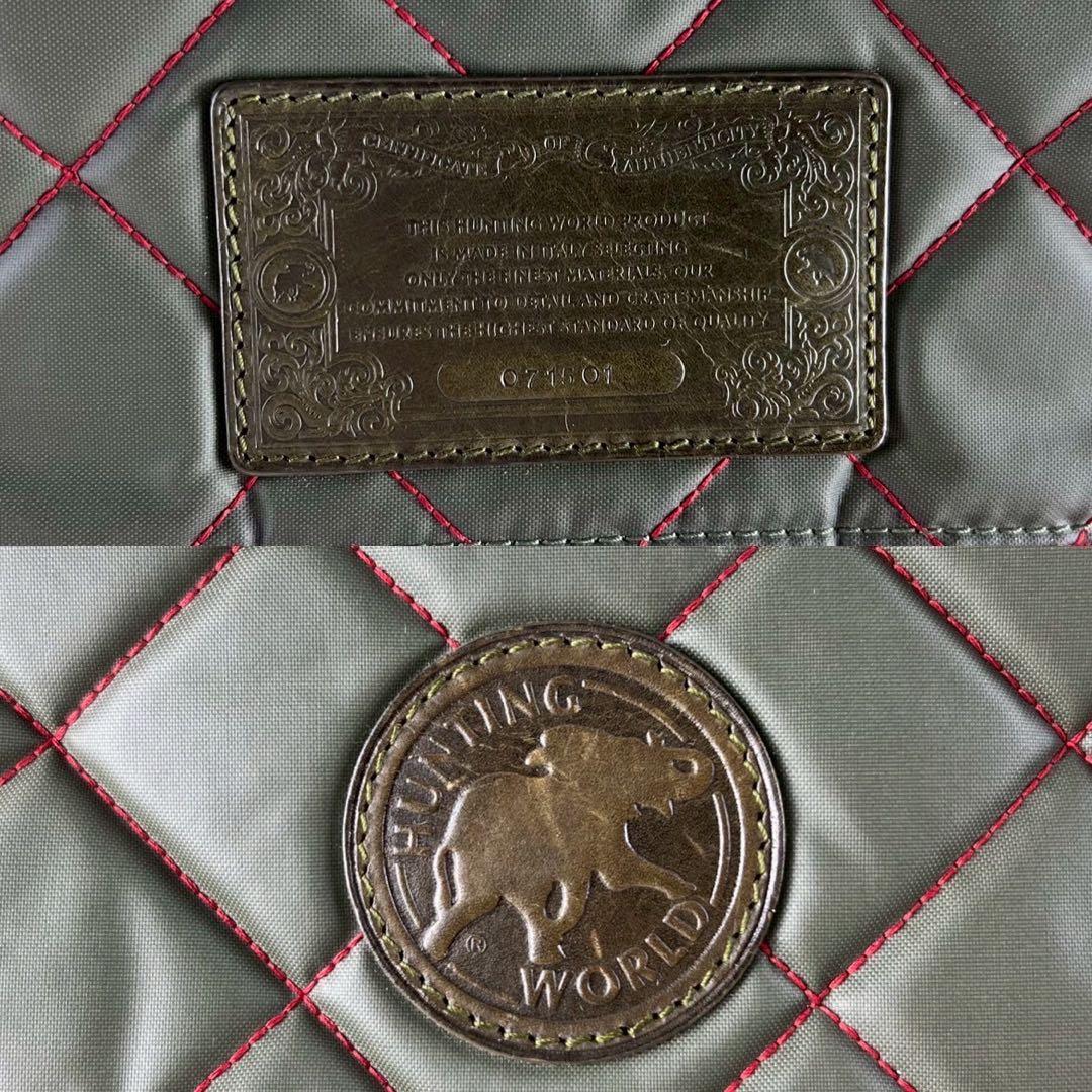 29まるRin様　ハンティングワールド　ショルダーバッグ　バチュークロス