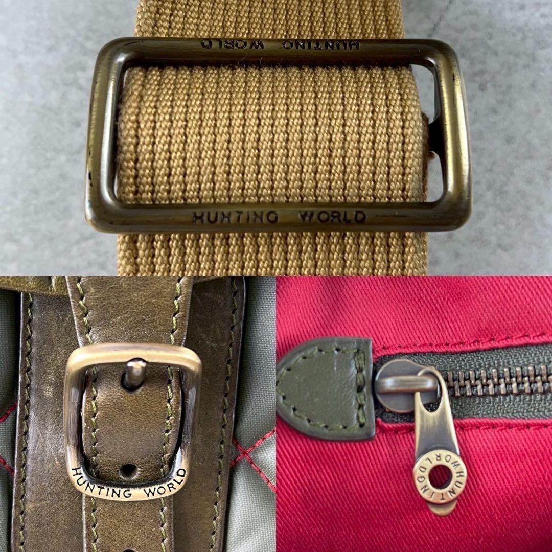 29まるRin様　ハンティングワールド　ショルダーバッグ　バチュークロス