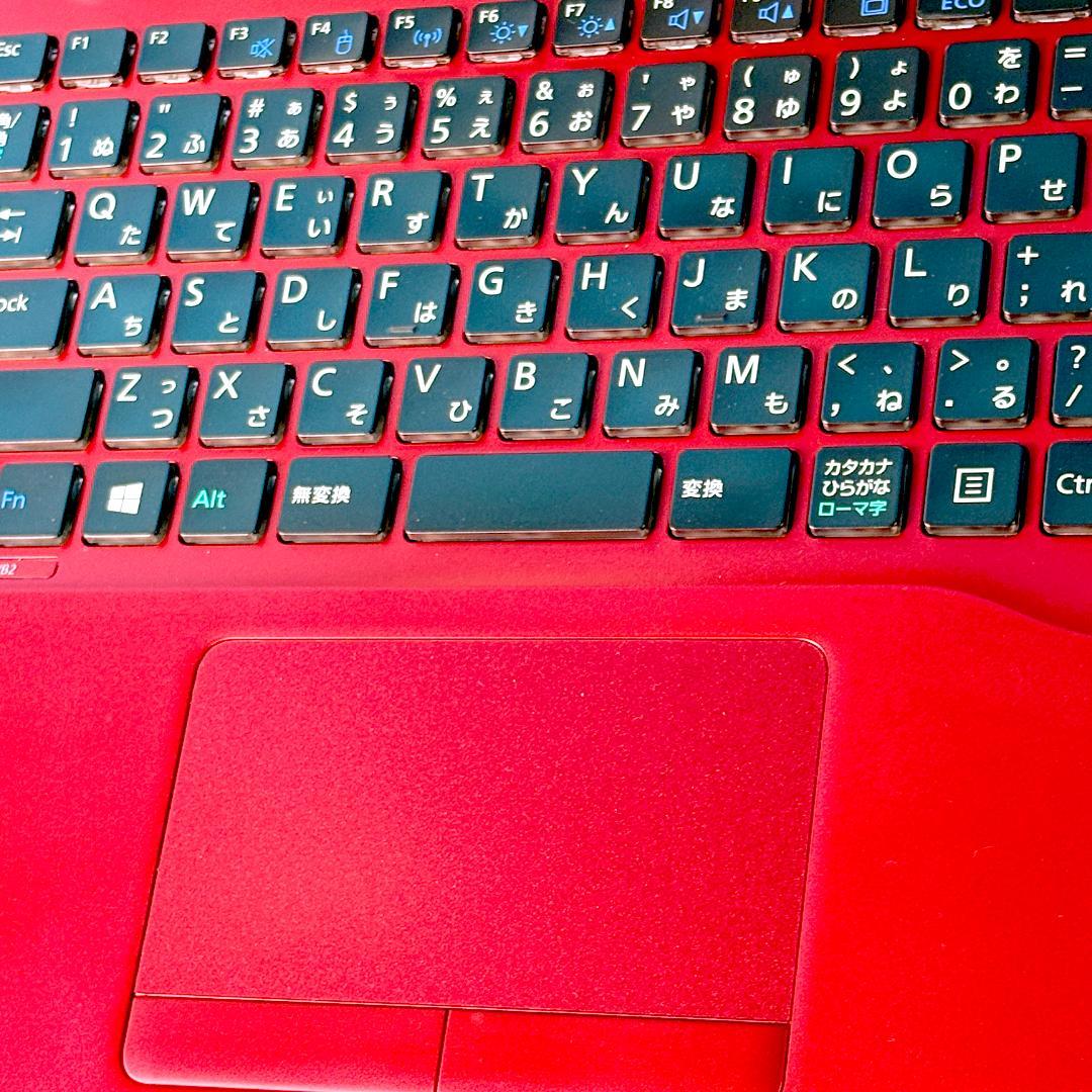 美品レッド！Corei7・メモリ12GB・SSD・ブルーレイ・ノートパソコン