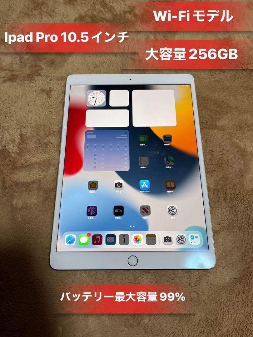 Ipad Pro10.5インチ大容量256GB Wifiモデルバッテリー99%