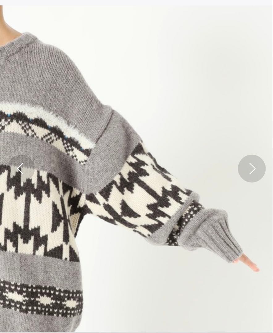 美品　FRAMeWORK ジャガードZIPカーディガン フレームワーク