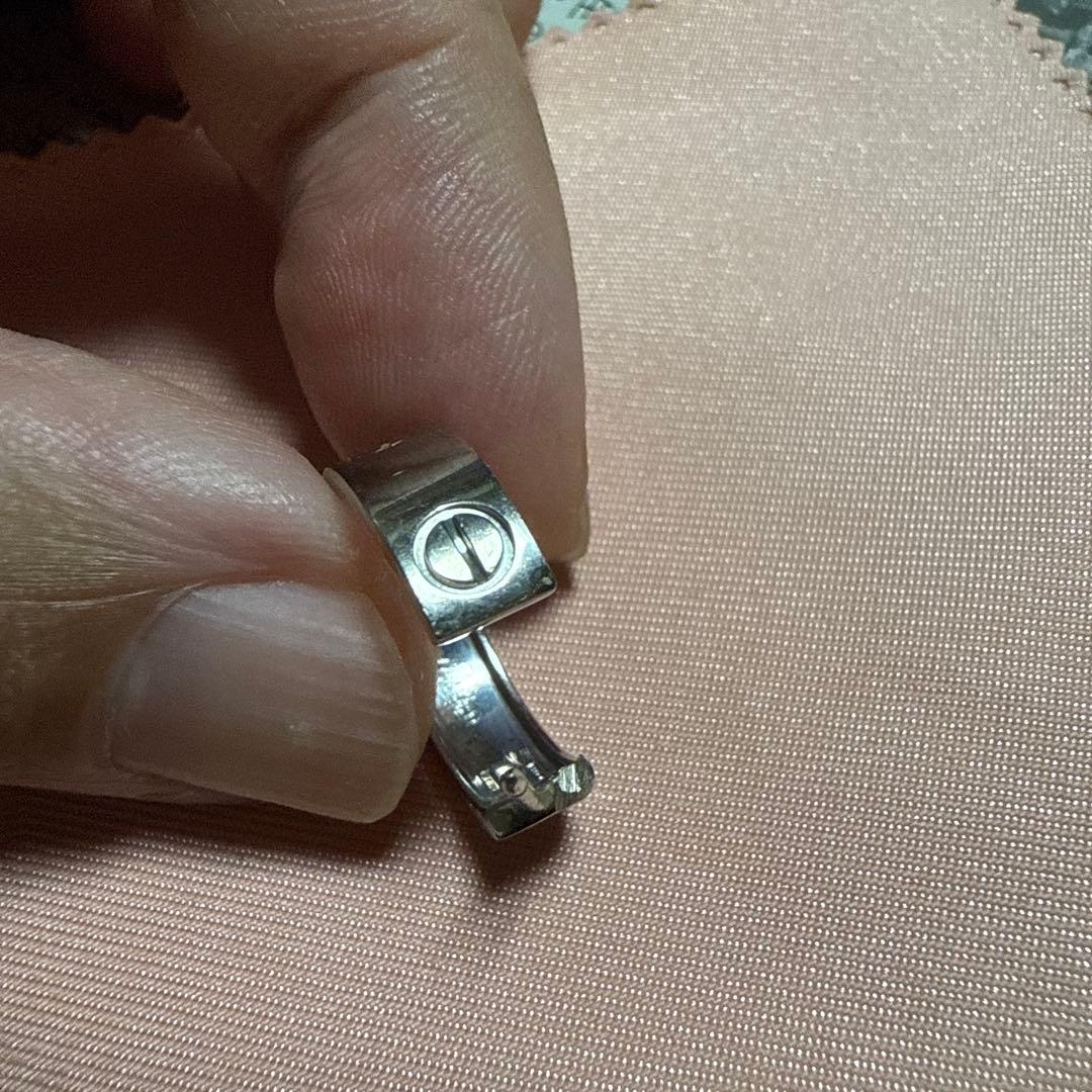 【しの】カルティエ ラブ フープ ピアス 片耳　ロックキャッチ付き！