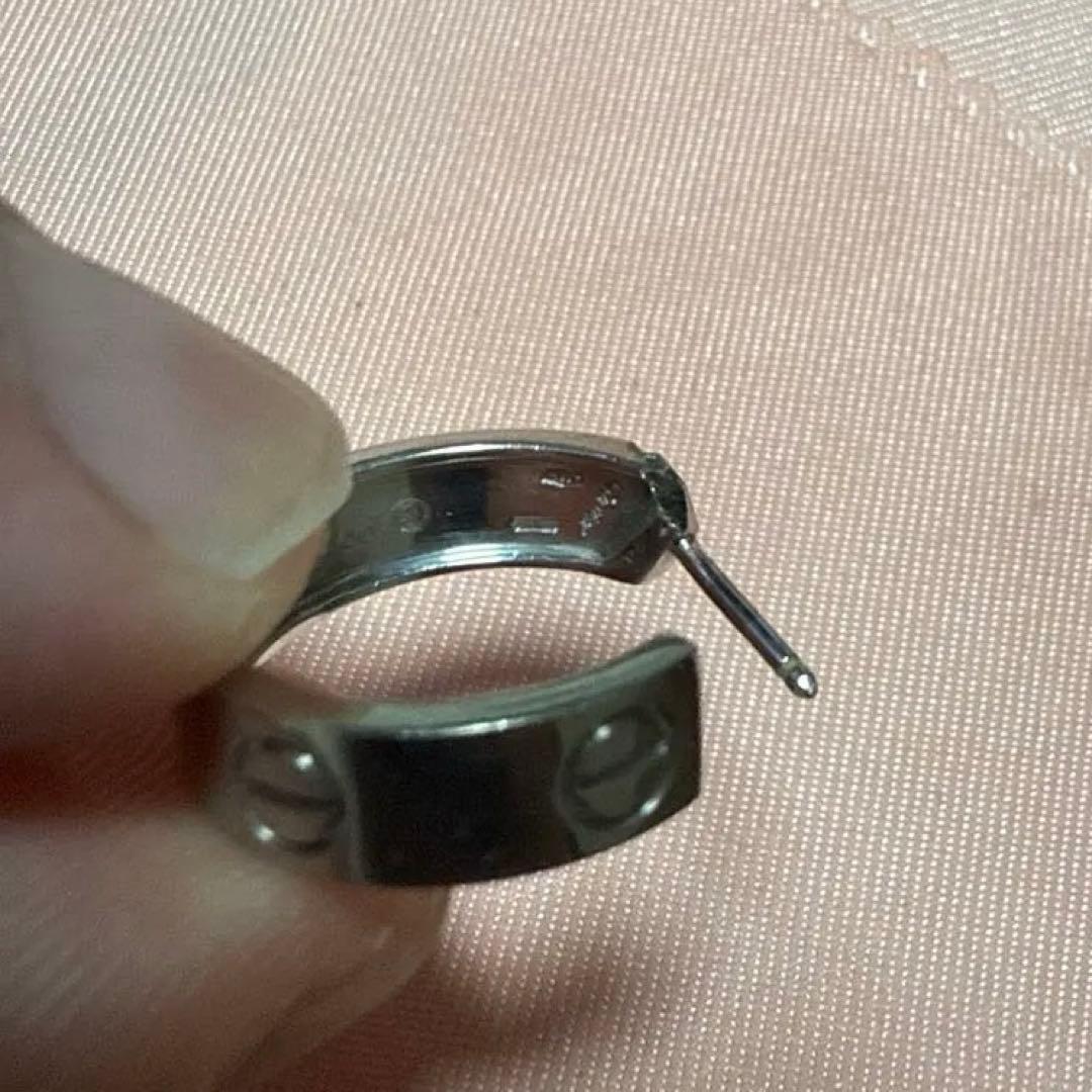 【しの】カルティエ ラブ フープ ピアス 片耳　ロックキャッチ付き！