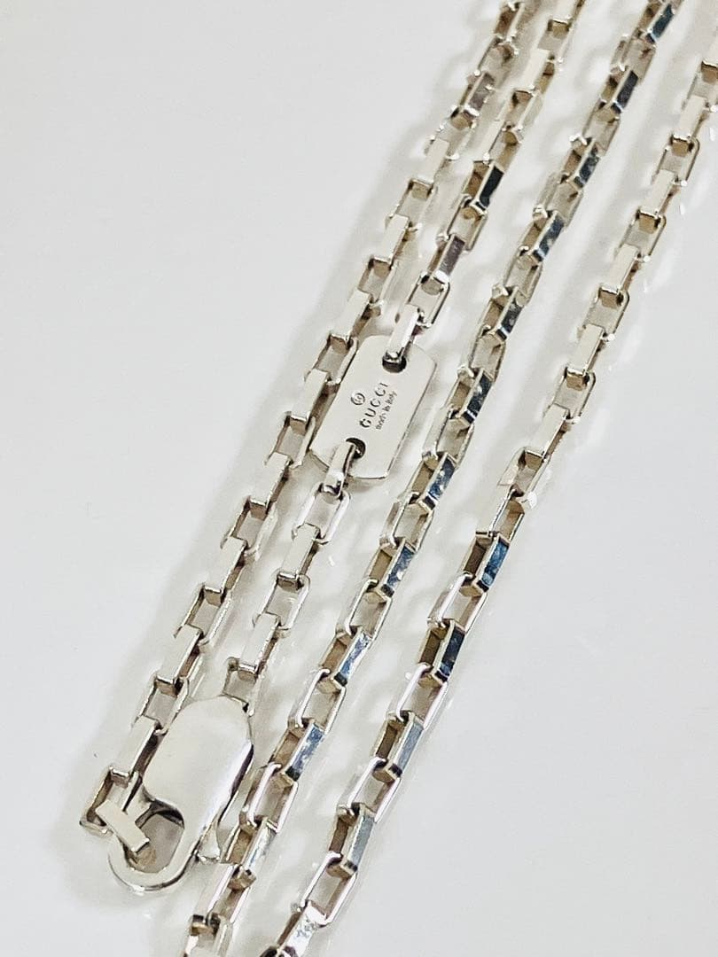 【超美品】GUCCI ベネチアチェーン ネックレス 男女兼用　SV925