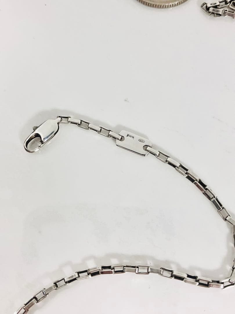 【超美品】GUCCI ベネチアチェーン ネックレス 男女兼用　SV925