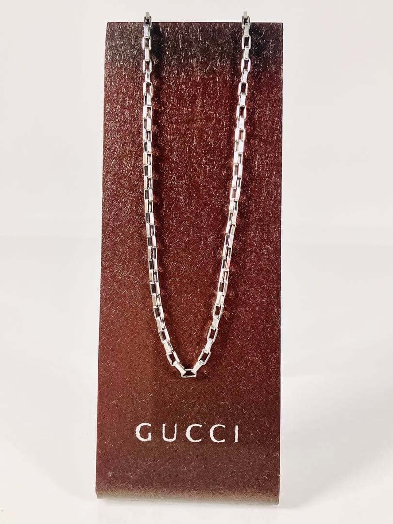 【超美品】GUCCI ベネチアチェーン ネックレス 男女兼用　SV925