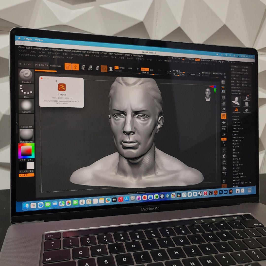 美品 MacBook Pro 16インチ i9 64GB CAD&3D設計
