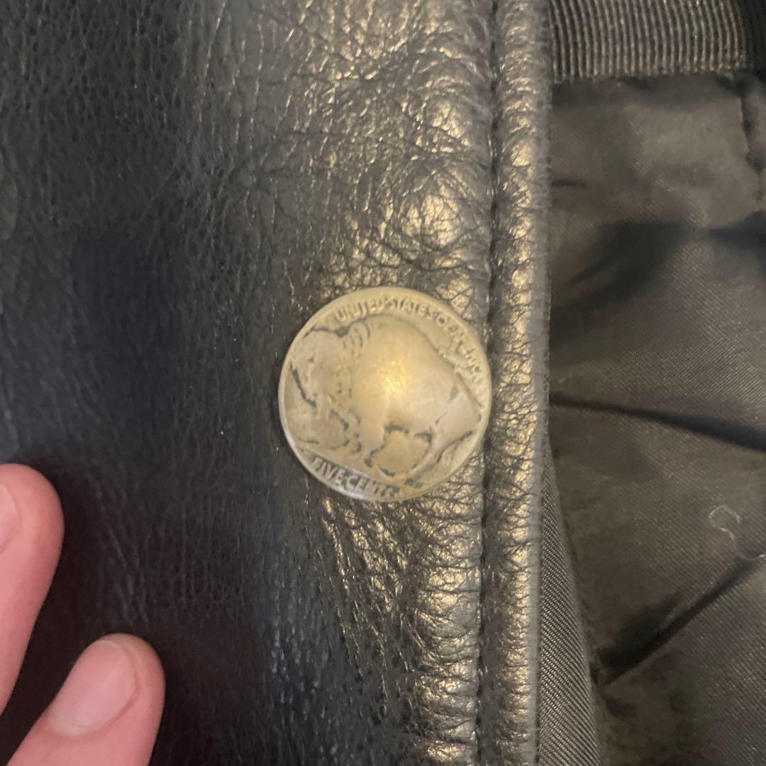 オールドGAP カーコート　ブラック レザージャケット XS 牛皮