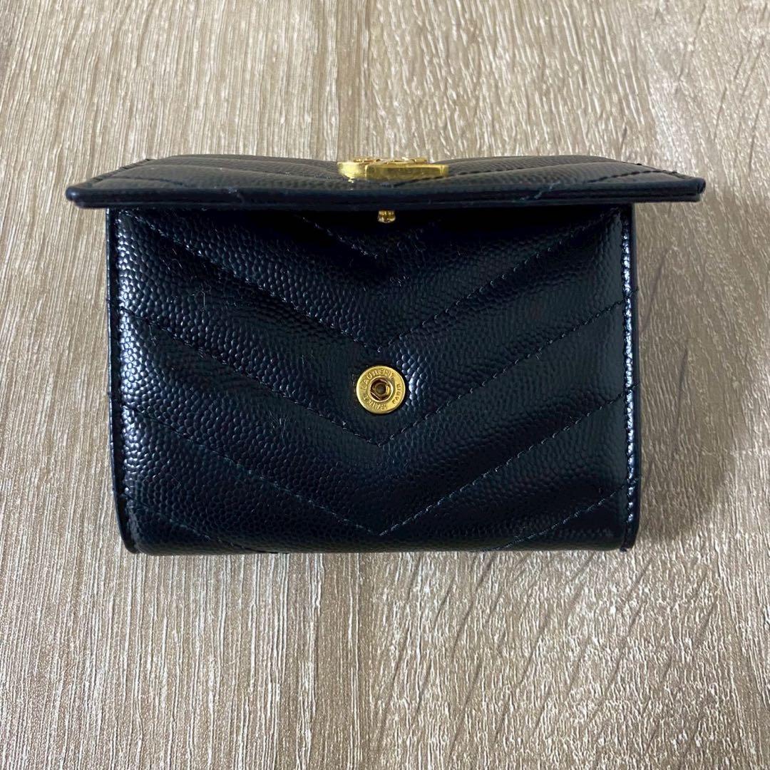 YSL ブラック レザー キーケース