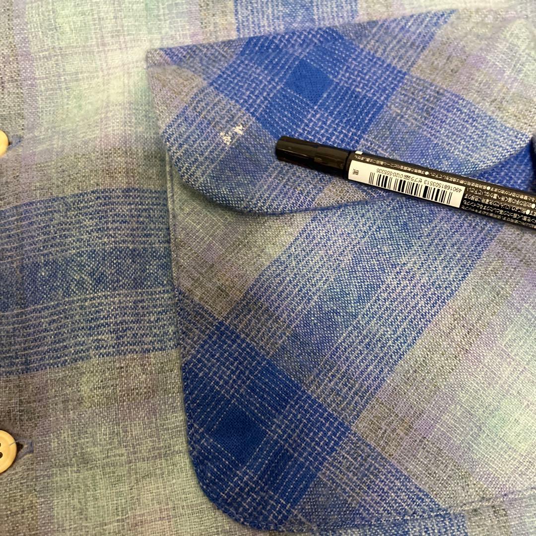 Pendleton ボードシャツ ブルー オンブレ