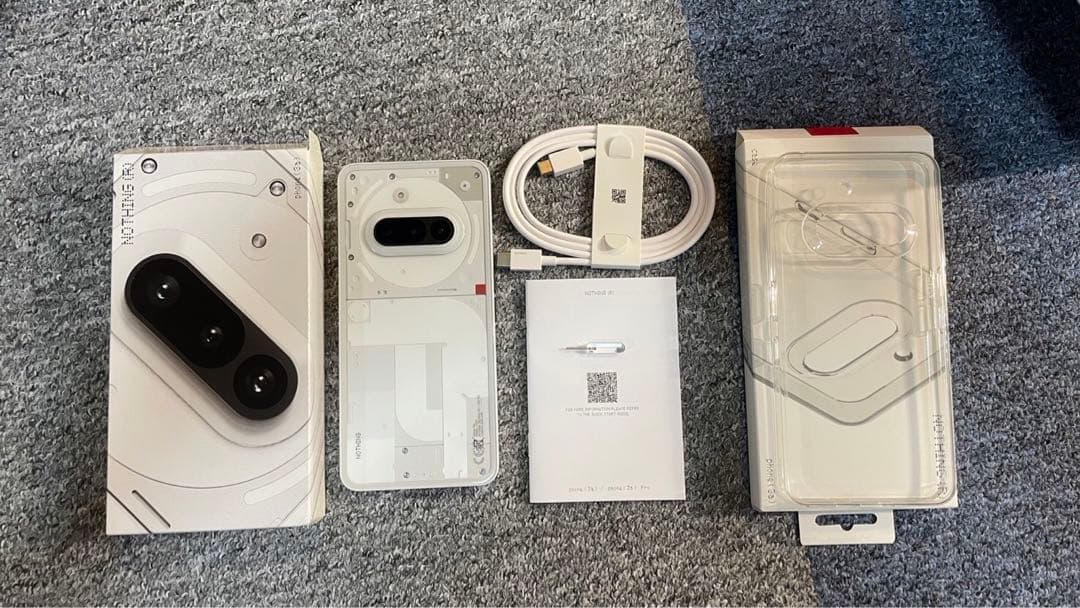 【おまけ&ほぼ新品)】Nothing Phone (3a) ホワイト256GB