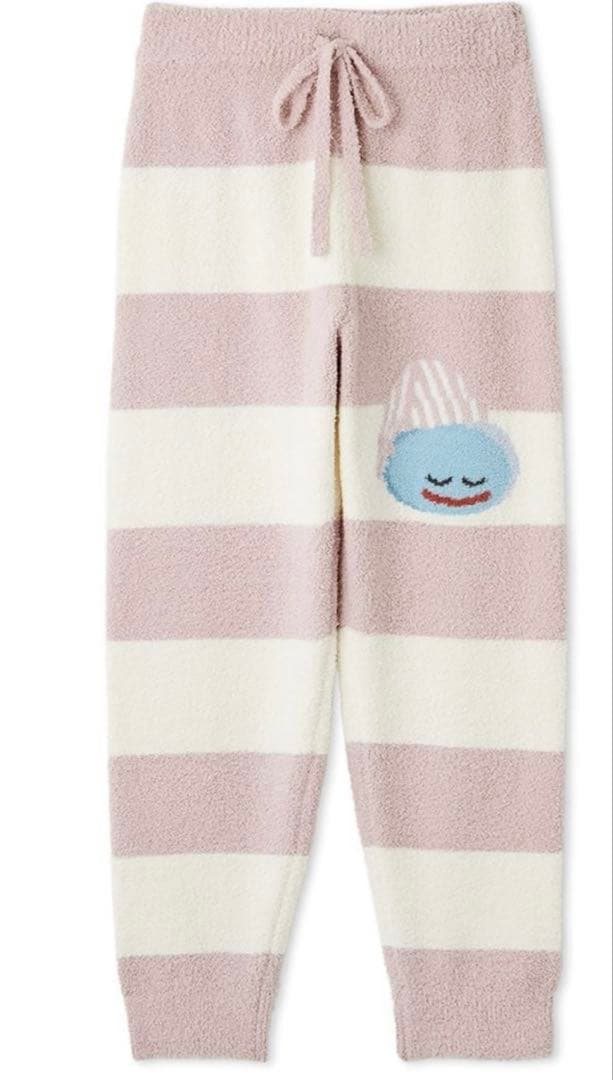 ジェラピケ×ドラクエ ベビモコ ボーダー ロングパンツ スライム