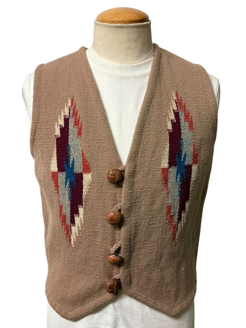 ORTEGA'S オルテガ チマヨ ベスト 36 ベージュ xpv