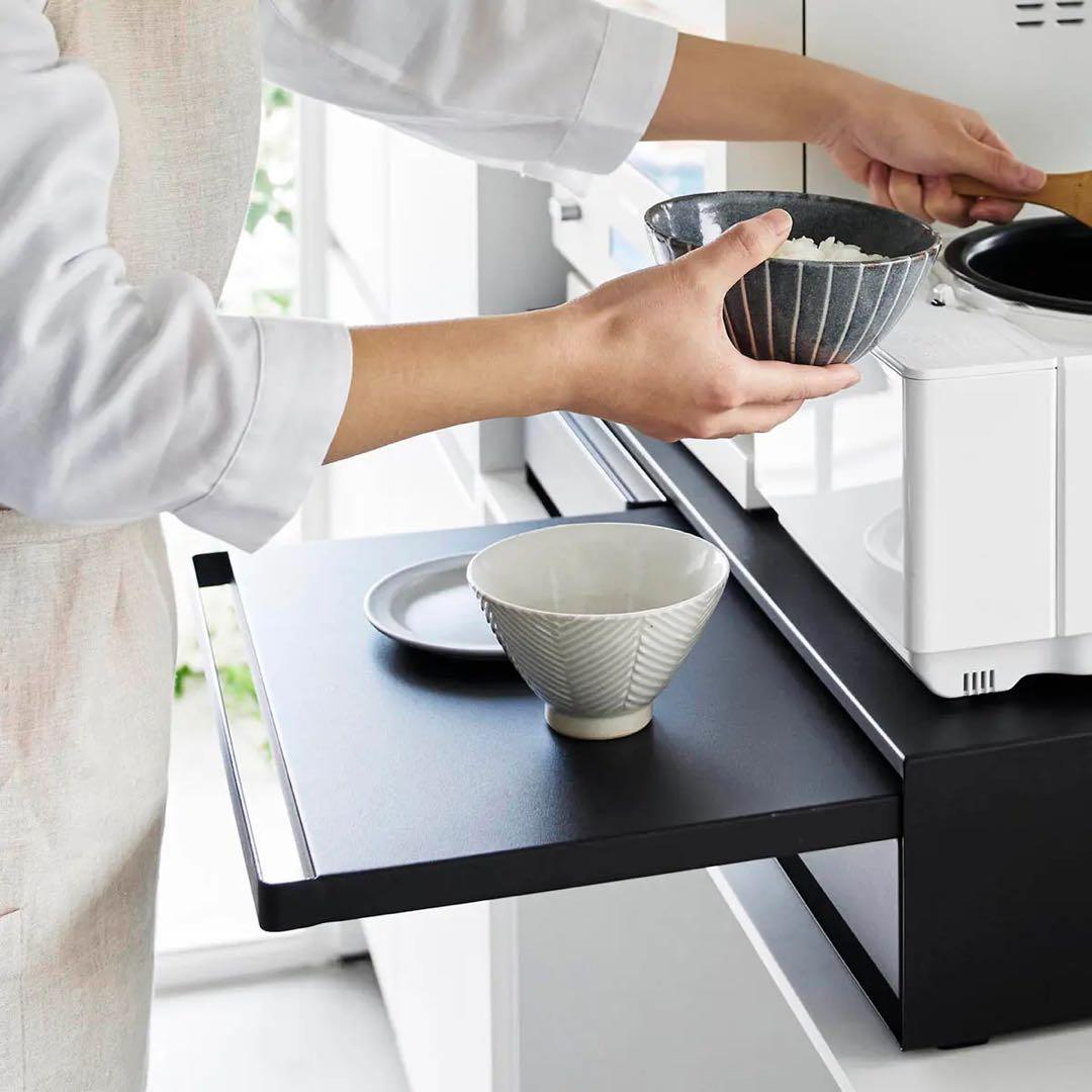 TOWER ツーウェイキッチン家電下引き出し＆スライドテーブル タワー W80