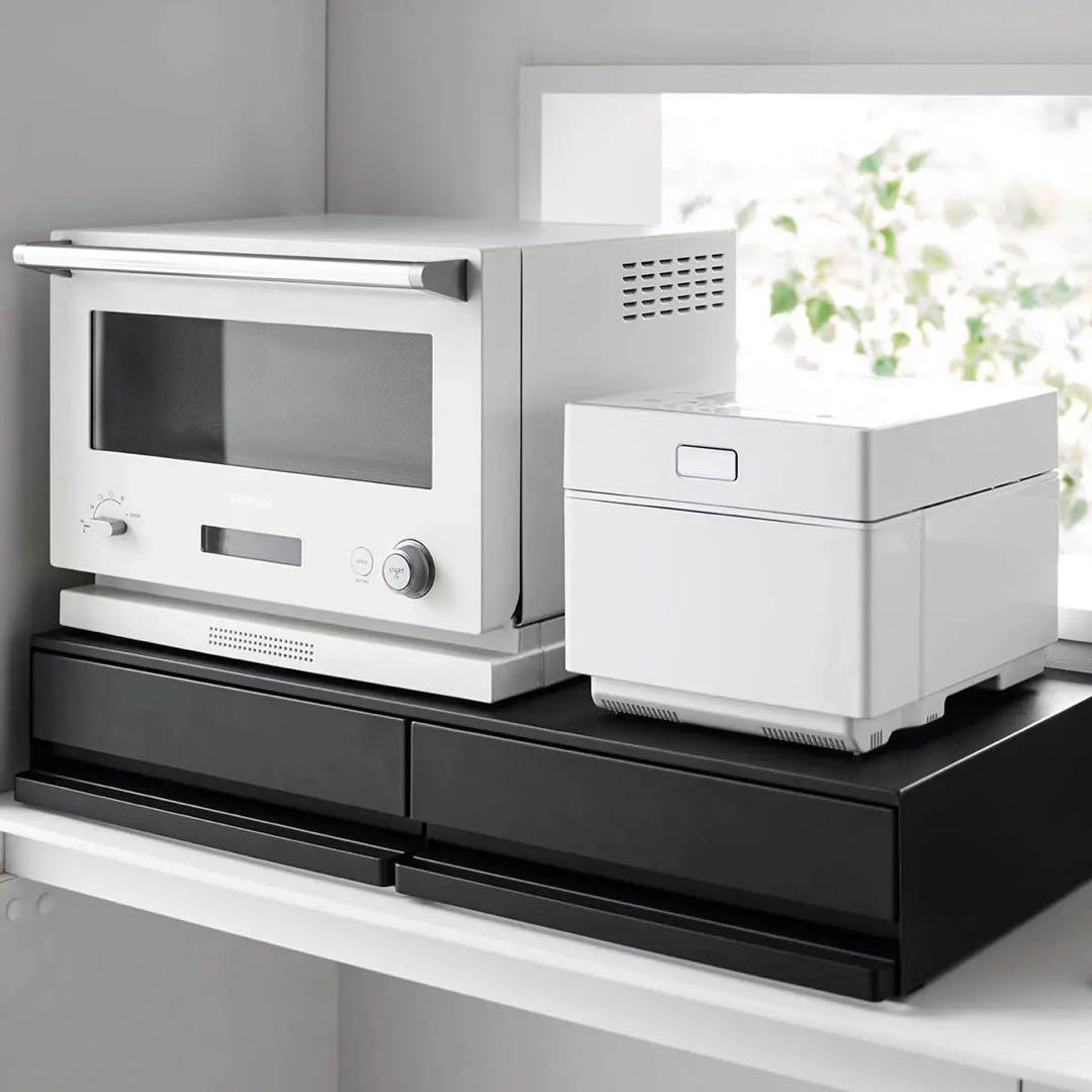 TOWER ツーウェイキッチン家電下引き出し＆スライドテーブル タワー W80