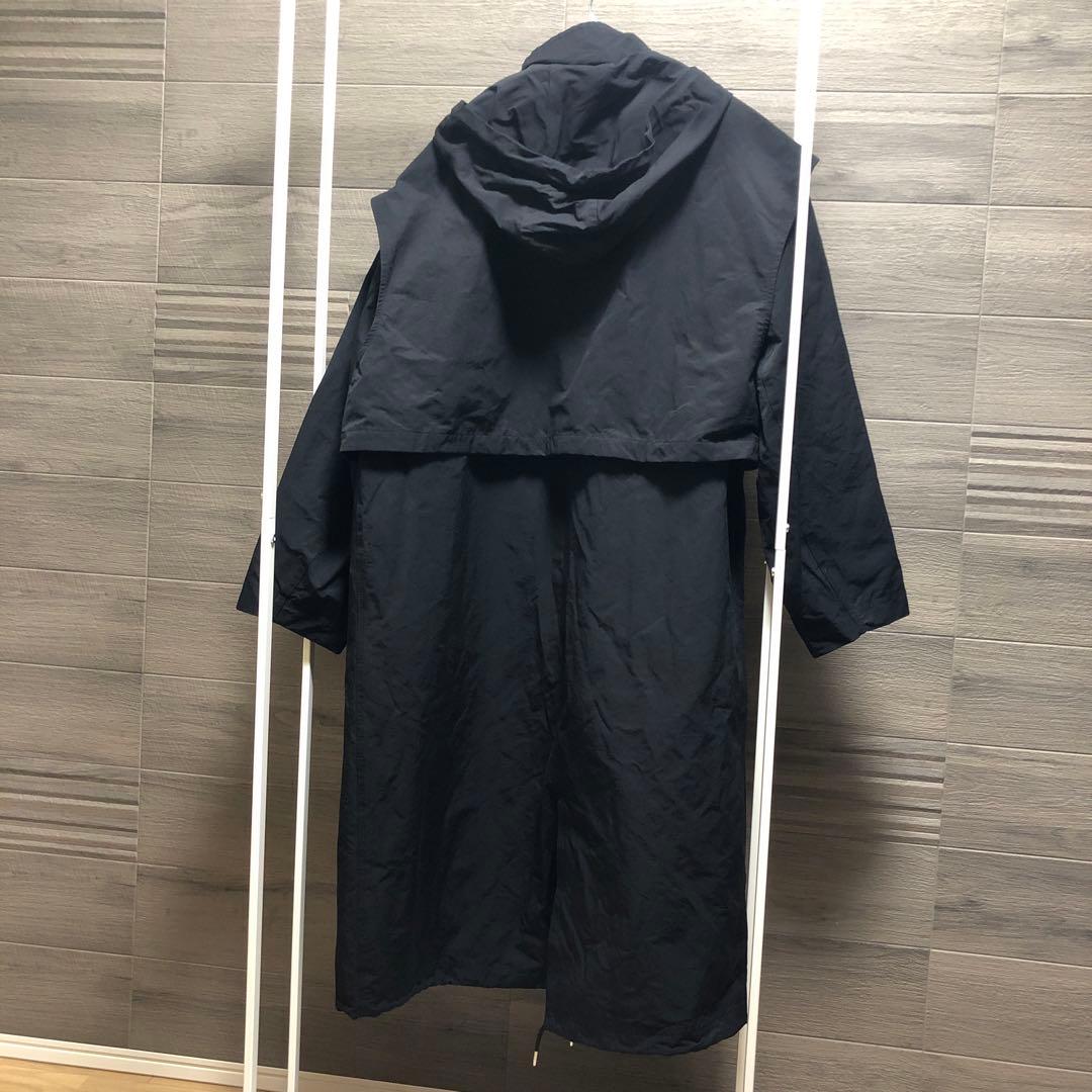 Todayful モッズコート 黒 ナイロン ロング丈