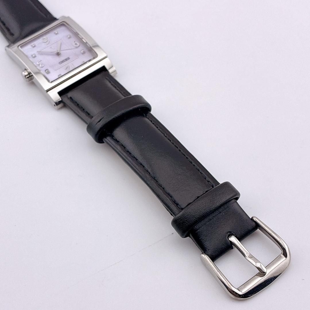 【美品/電池交換済】SEIKO　LK　腕時計　8pダイヤ　新品ベルト　シェル