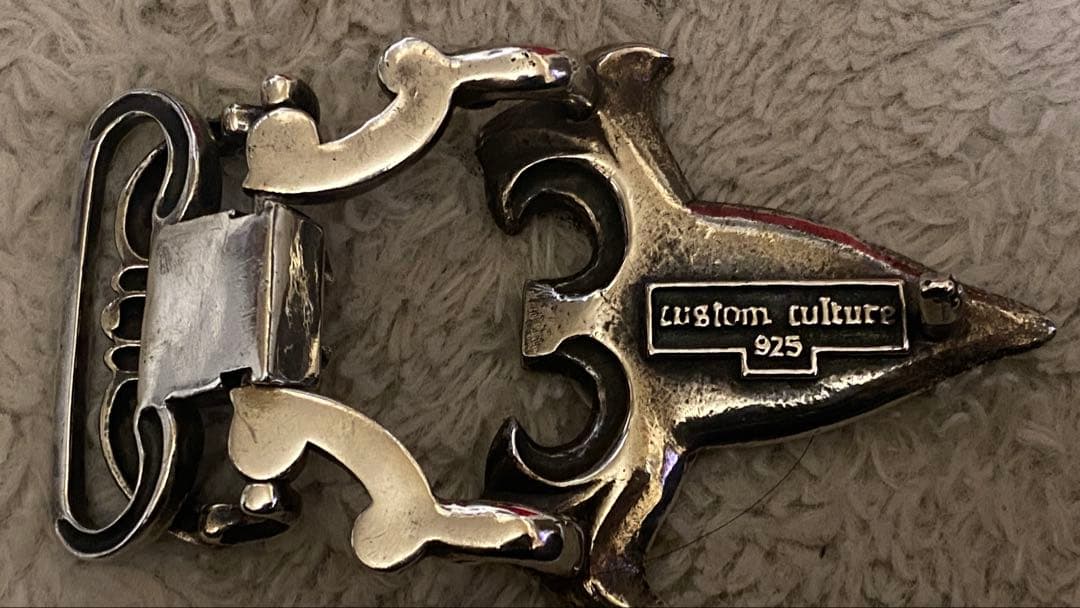 現品限り！シルバー925 ダガーデザイン・バックル