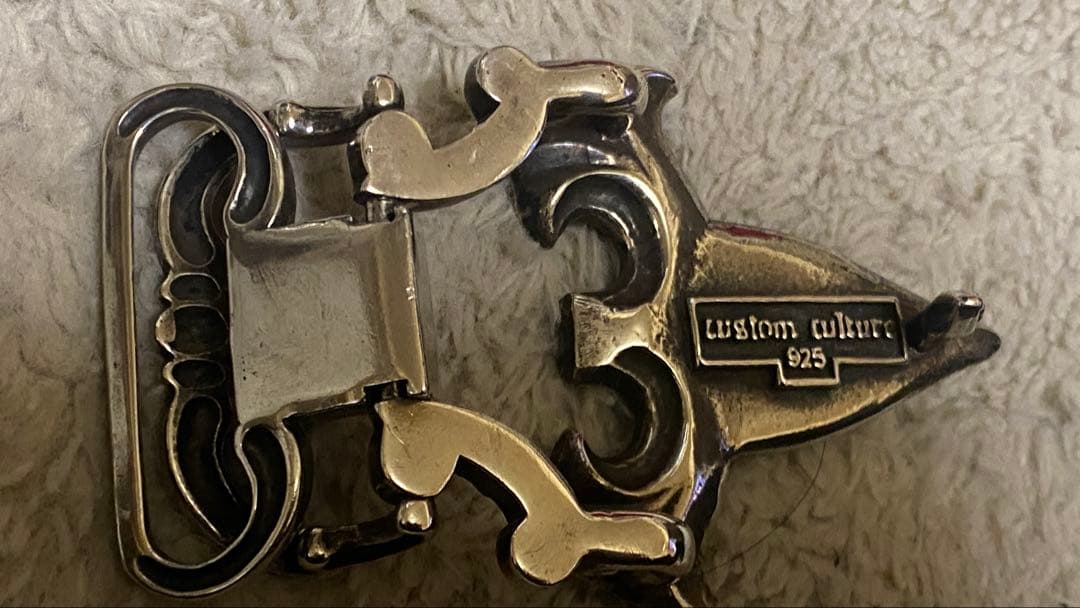 現品限り！シルバー925 ダガーデザイン・バックル