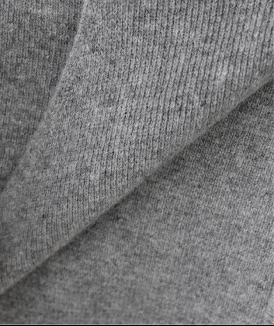 トップス L'Appartement GRAY KNIT HOODIE PARKA