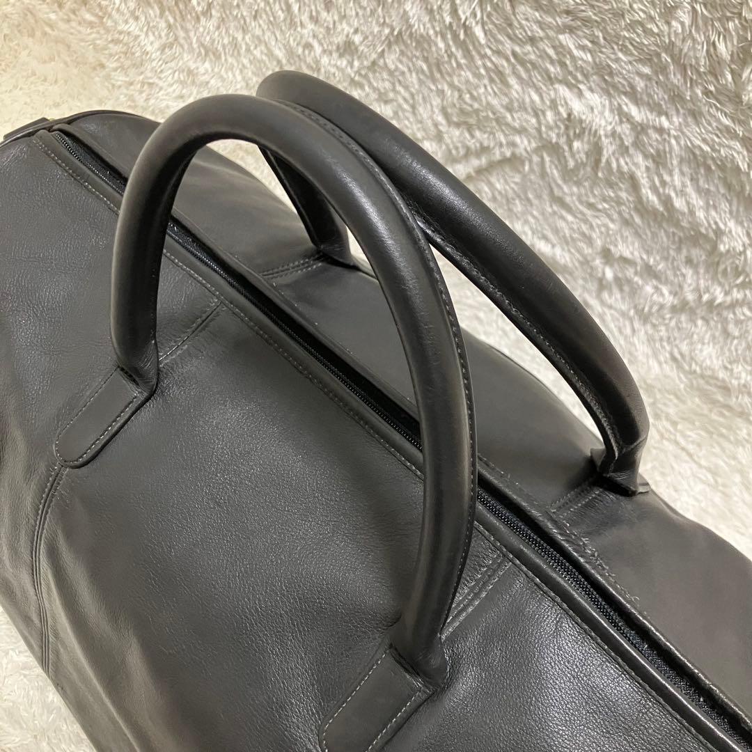 美品✨オールドコーチ USA製 ボストンバッグ レザー ブラック 2way