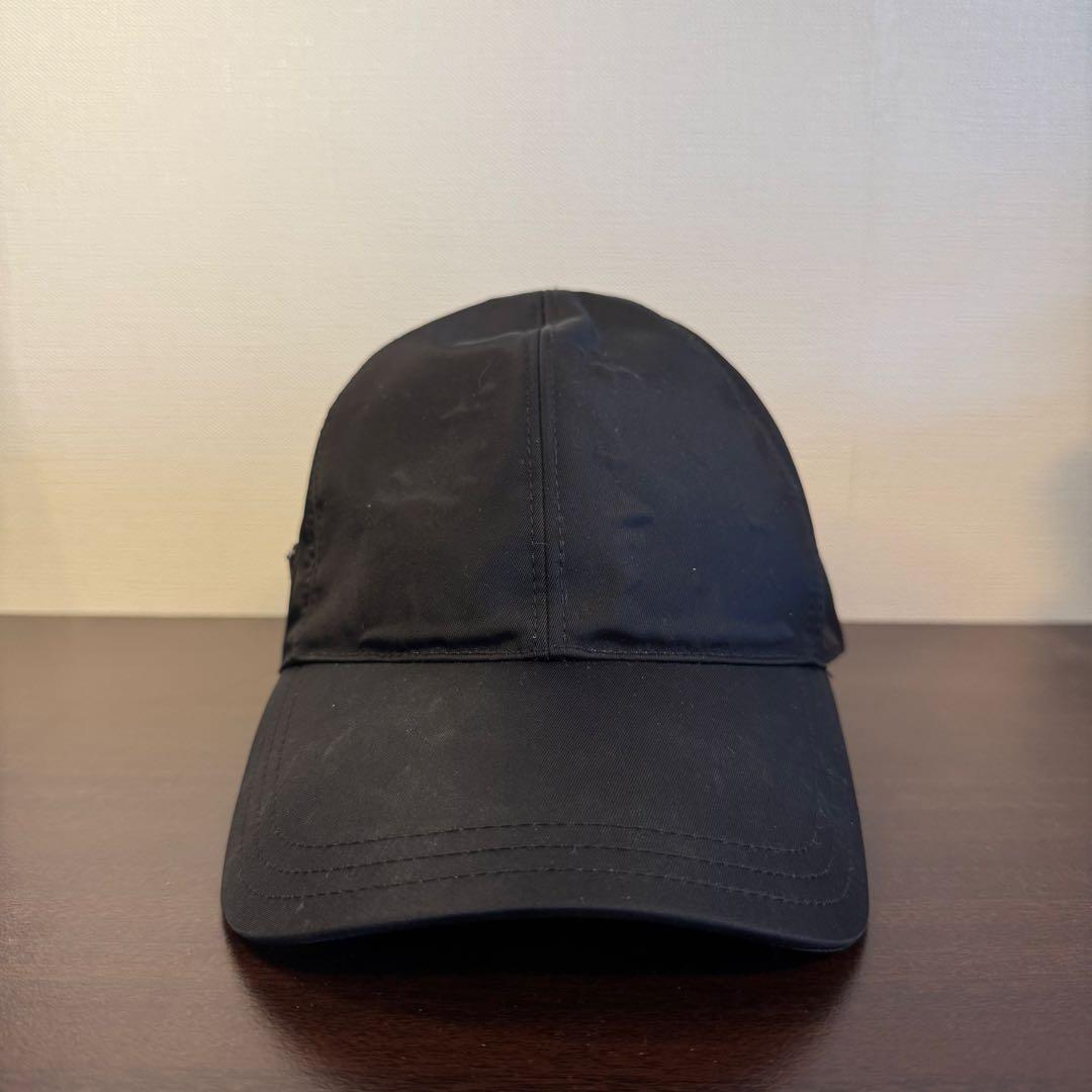 PRADA ナイロンキャップ Sサイズ ブラック 三角ロゴ