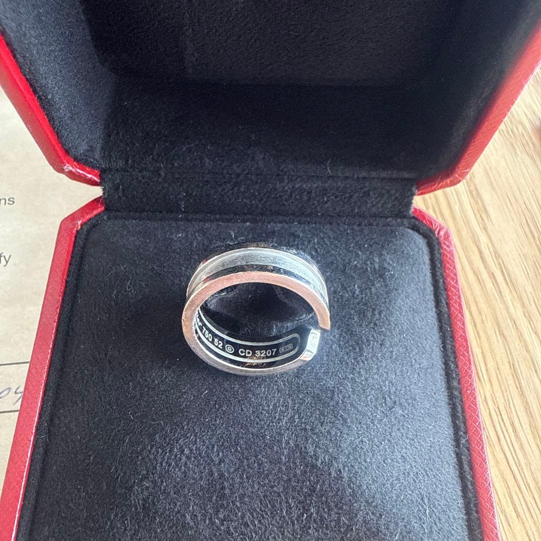 証明書等あり★ Cartier C2 10Pダイヤリング ホワイトゴールド 52