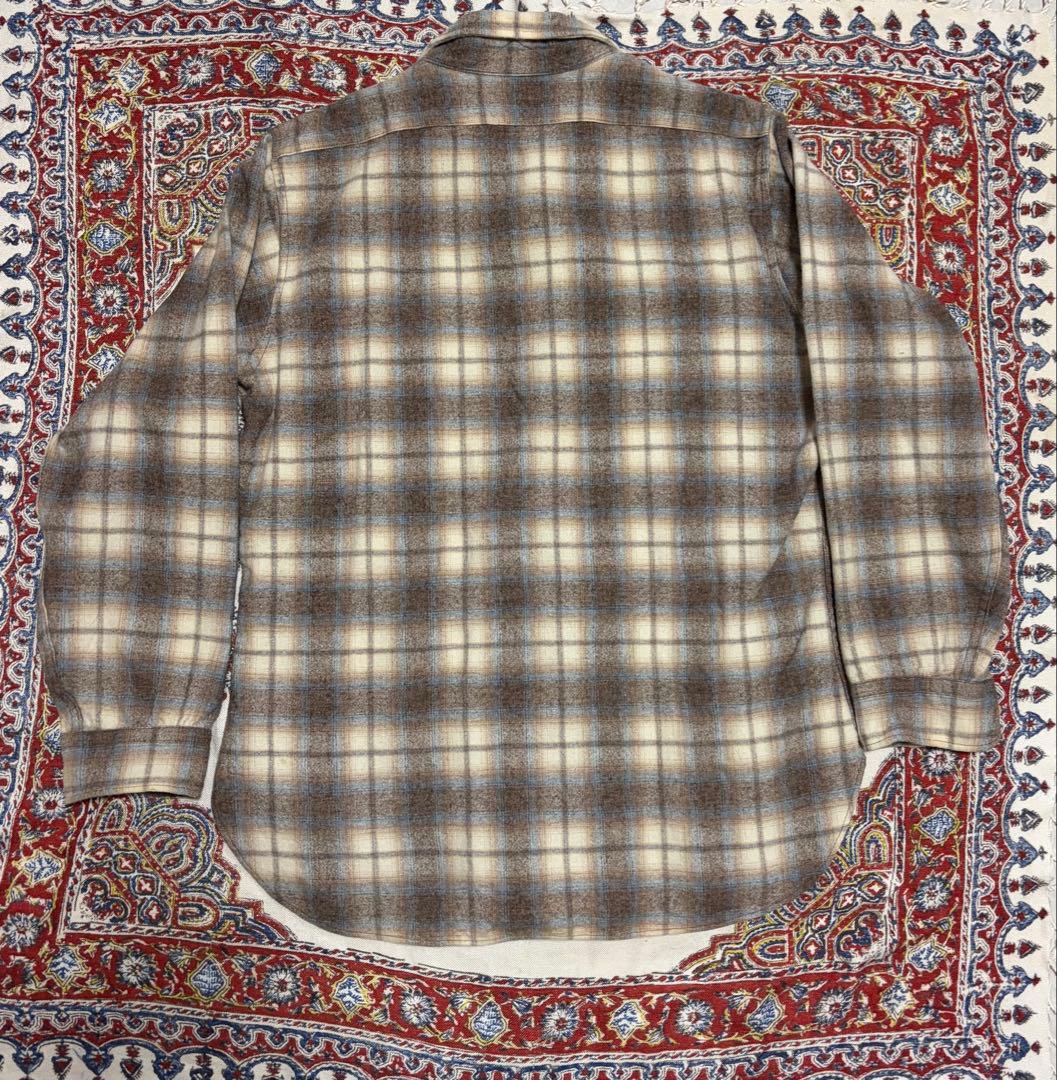 ペンドルトン PENDLETON ウールシャツ 70s チェック オンブレ