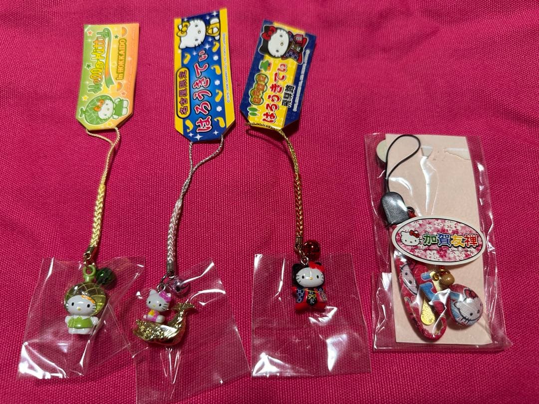 ハローキティ ご当地根付けストラップ 24個　まとめ売り