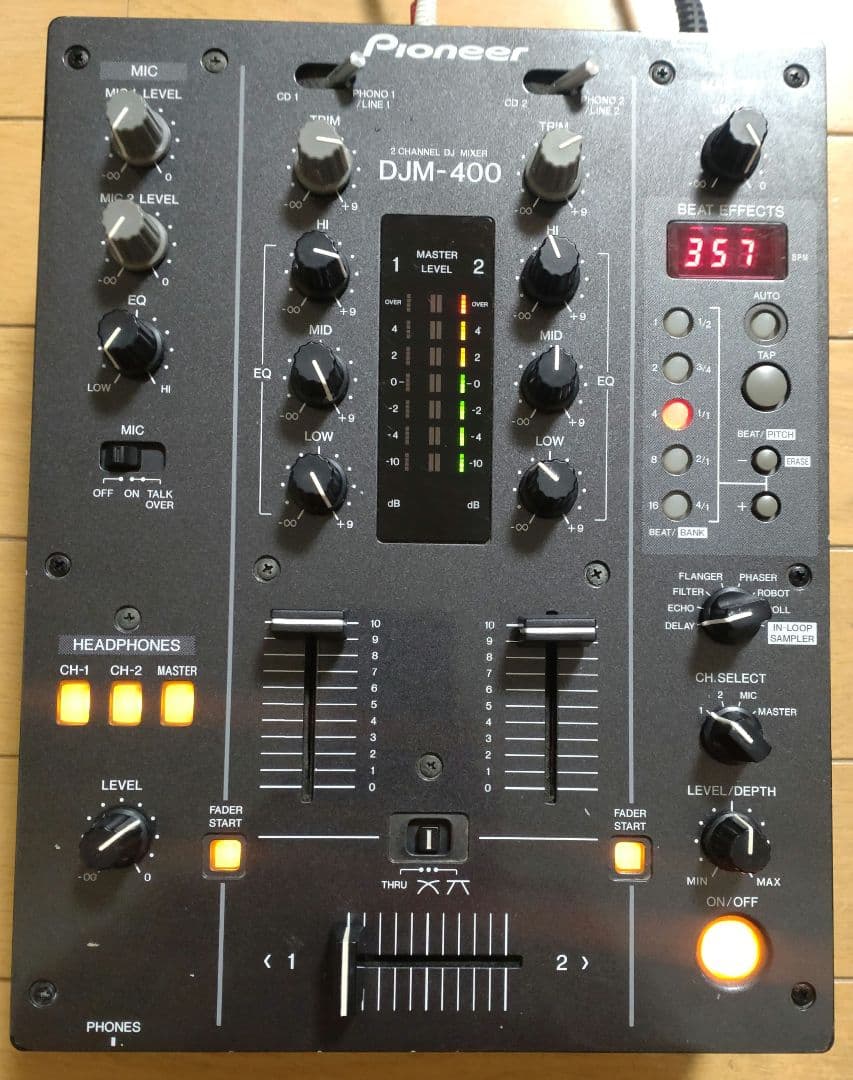 Pioneer　DJM-400　動作確認済　クロスCHフェーダー 交換　元箱あり