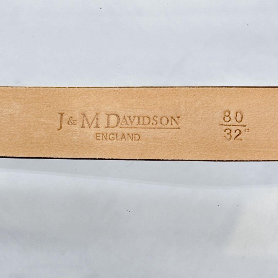 J&M DAVIDSON ハーネスバックル レザーベルト 80/32 英国製