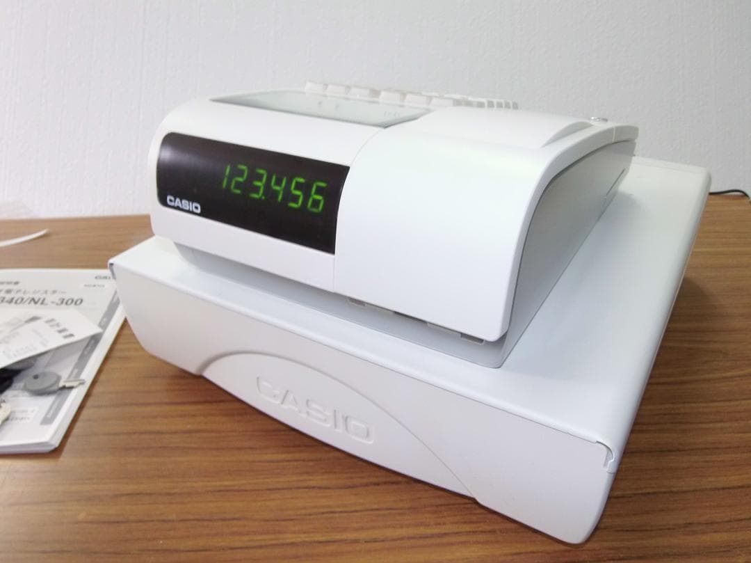 CASIO TE-340-WE 電子レジスター 設定無料 25041801