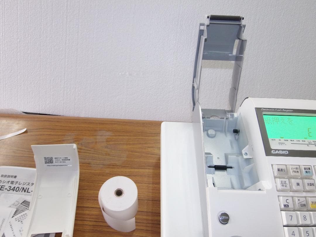CASIO TE-340-WE 電子レジスター 設定無料 25041801
