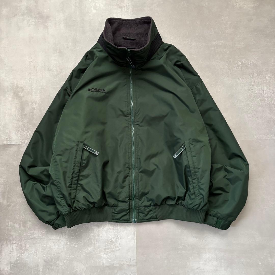 00s コロンビア Colombia ナイロンジャケット　シェルドシンチラ型　緑