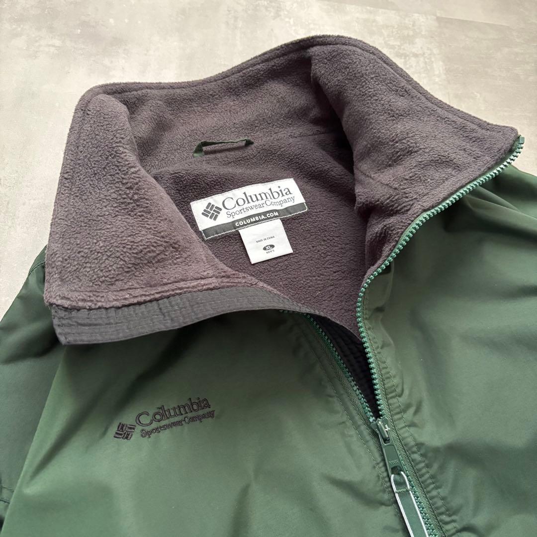 00s コロンビア Colombia ナイロンジャケット　シェルドシンチラ型　緑