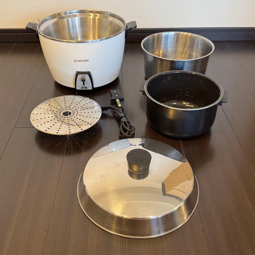 大同電鍋　Lサイズ　オールステンレス製モデルTATUNG 炊飯器