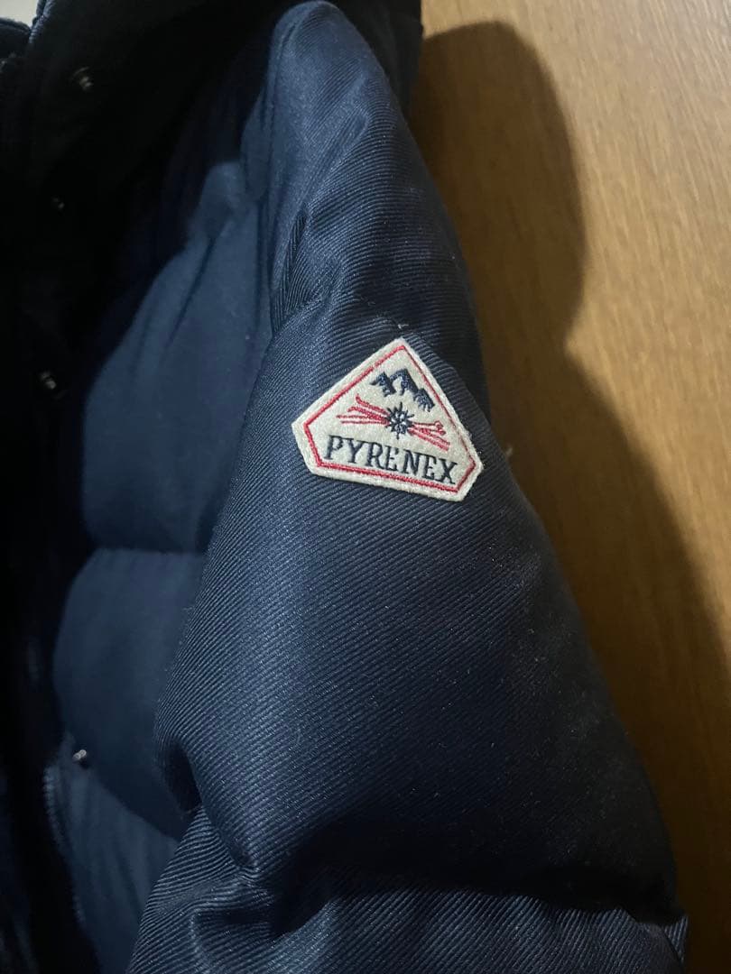 PYRENEX ネイビー フェニックスダウンジャケット 36 ロングダウン