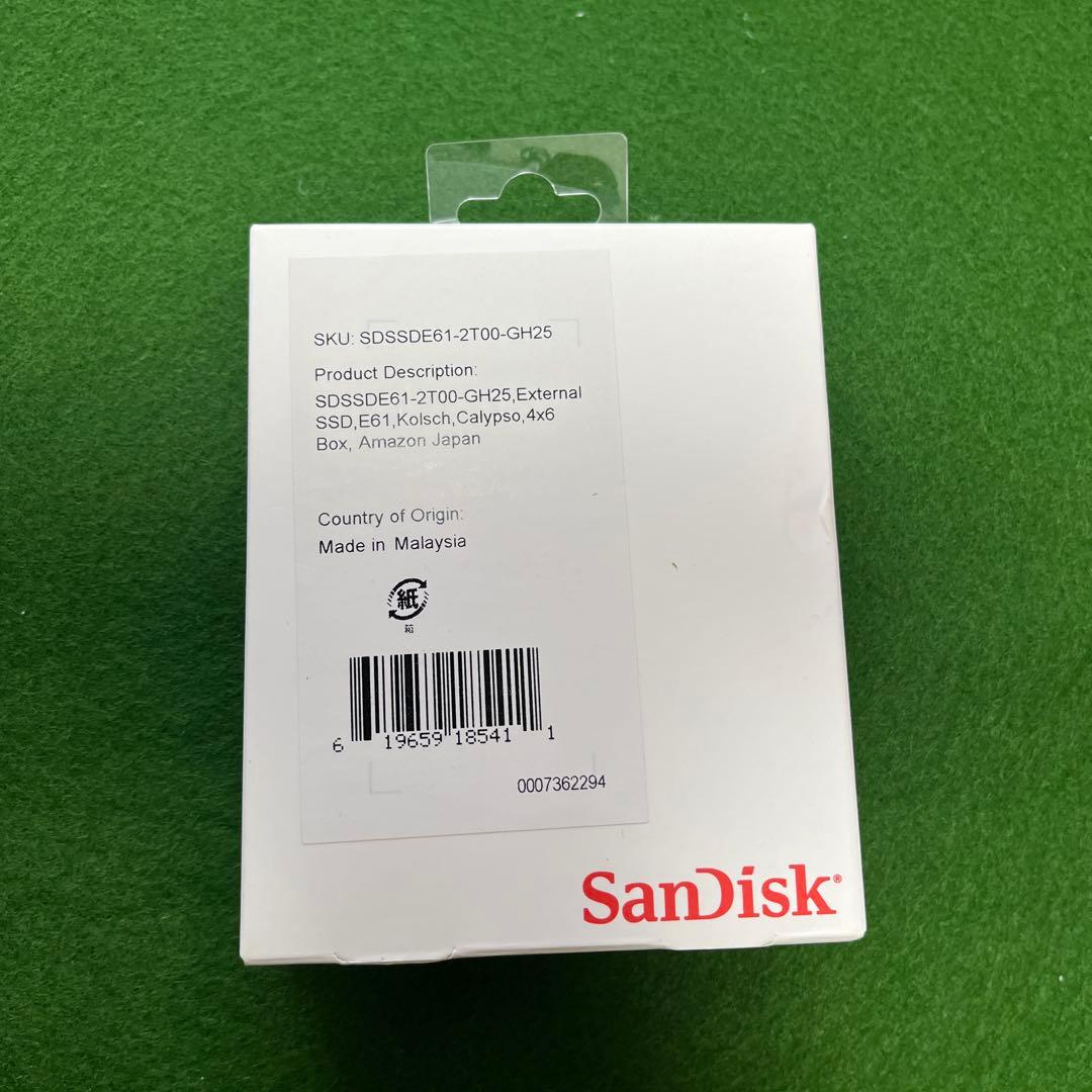 SanDisk 2TB 外付けSSD SSDSD61-2T00-GH25