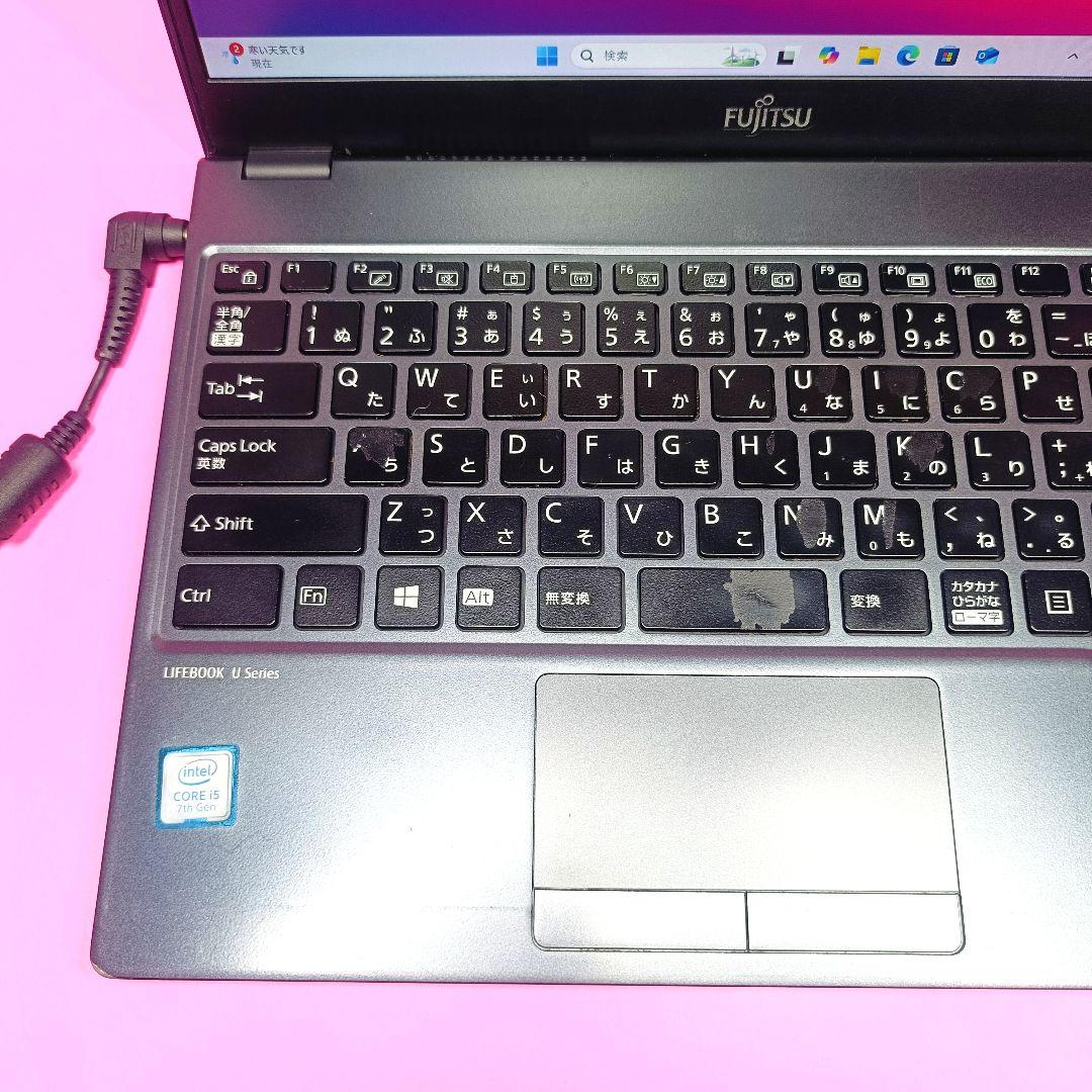 超軽量薄い❣️オフィス✨SSD128✨i5✨カメラ付黒ノートパソコン✨初期設定済